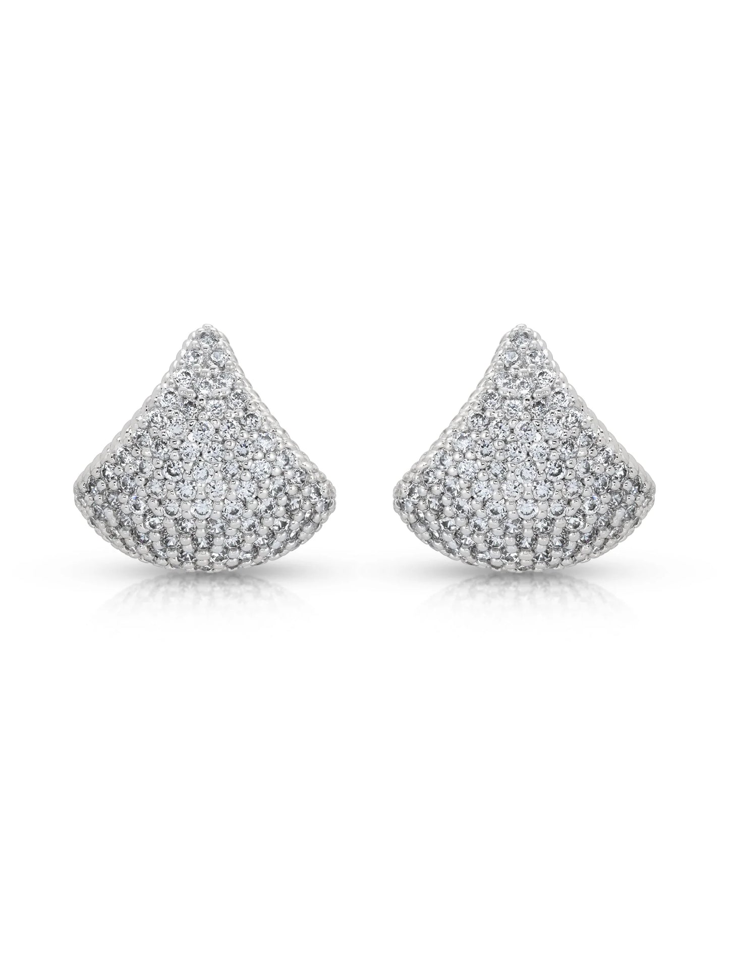 Pavé Encrusted Huggie Hoops