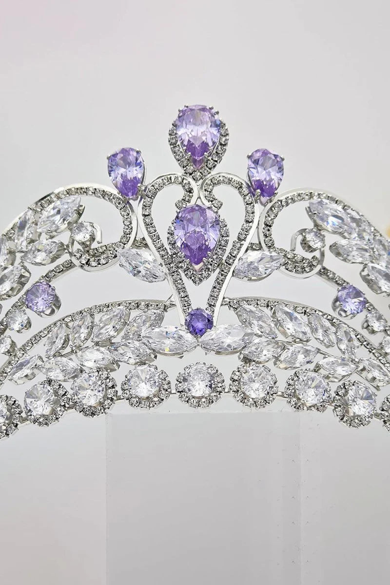 Gold Cubic Zirconia Bridal Tiara