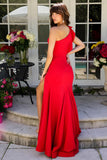 38908 Ava Presley One Shoulder Ruffle Dress