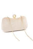 Eye Catching Imitation Velvet Chain Clutch Bag