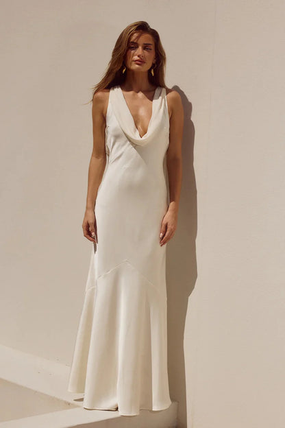 Gabriella Cowl Neck Maxi Dress