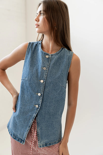 Lyra Denim Vest FINAL SALE