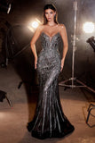 MAXWELL GOWN CRYSTAL STRAPLESS EMBELLISHED MERMAID GOWN
