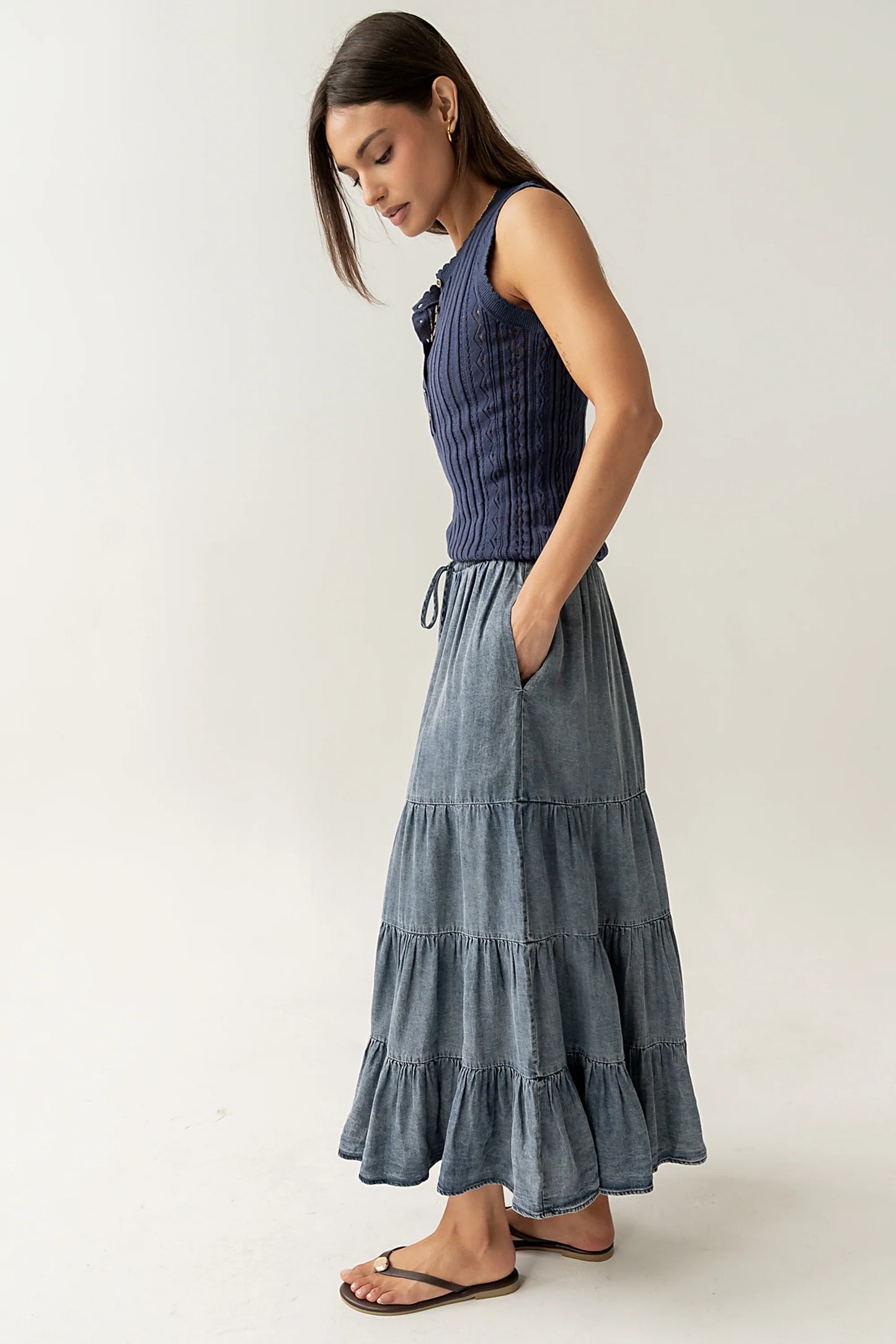 Manoella Tiered Maxi Skirt