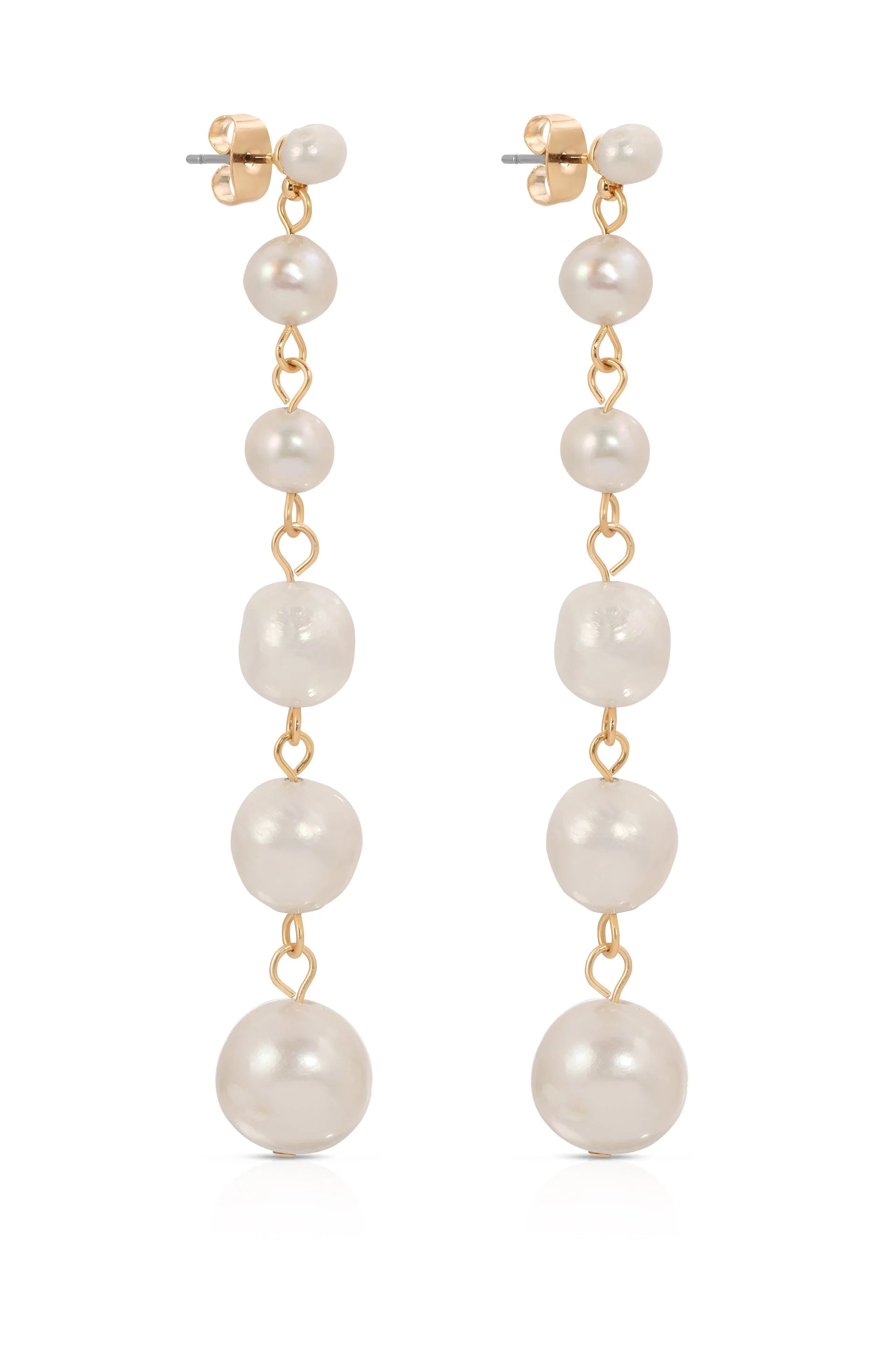 Graduating Freshwater Pearl Earrings