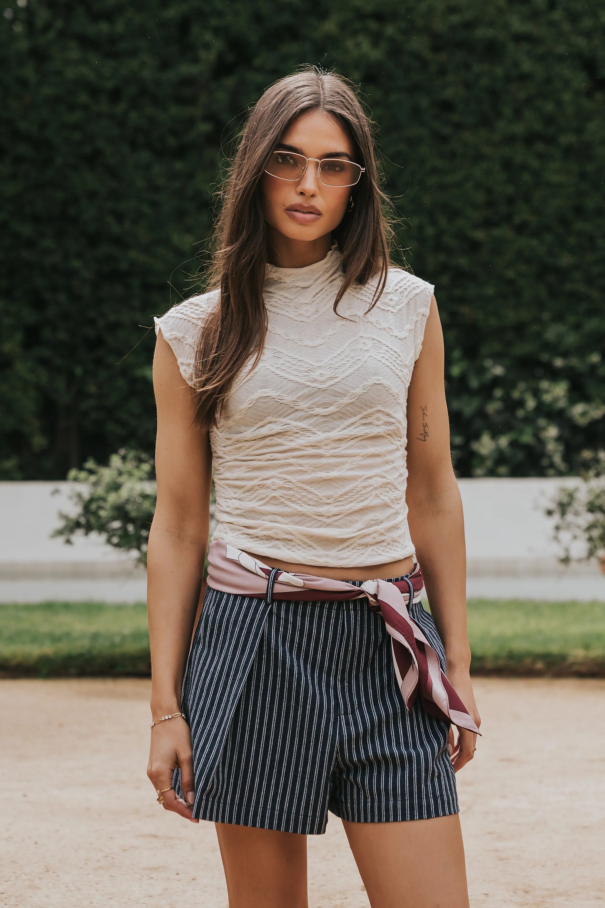 Morgan Striped Shorts