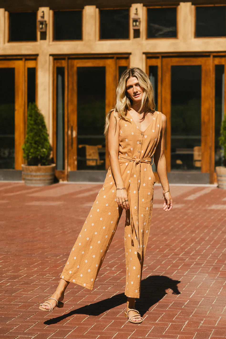 Mackie Embroidered Jumpsuit FINAL SALE