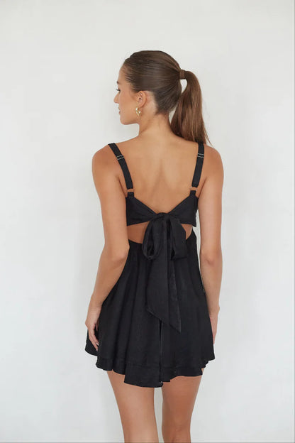 Suki Twist Babydoll Mini Dress