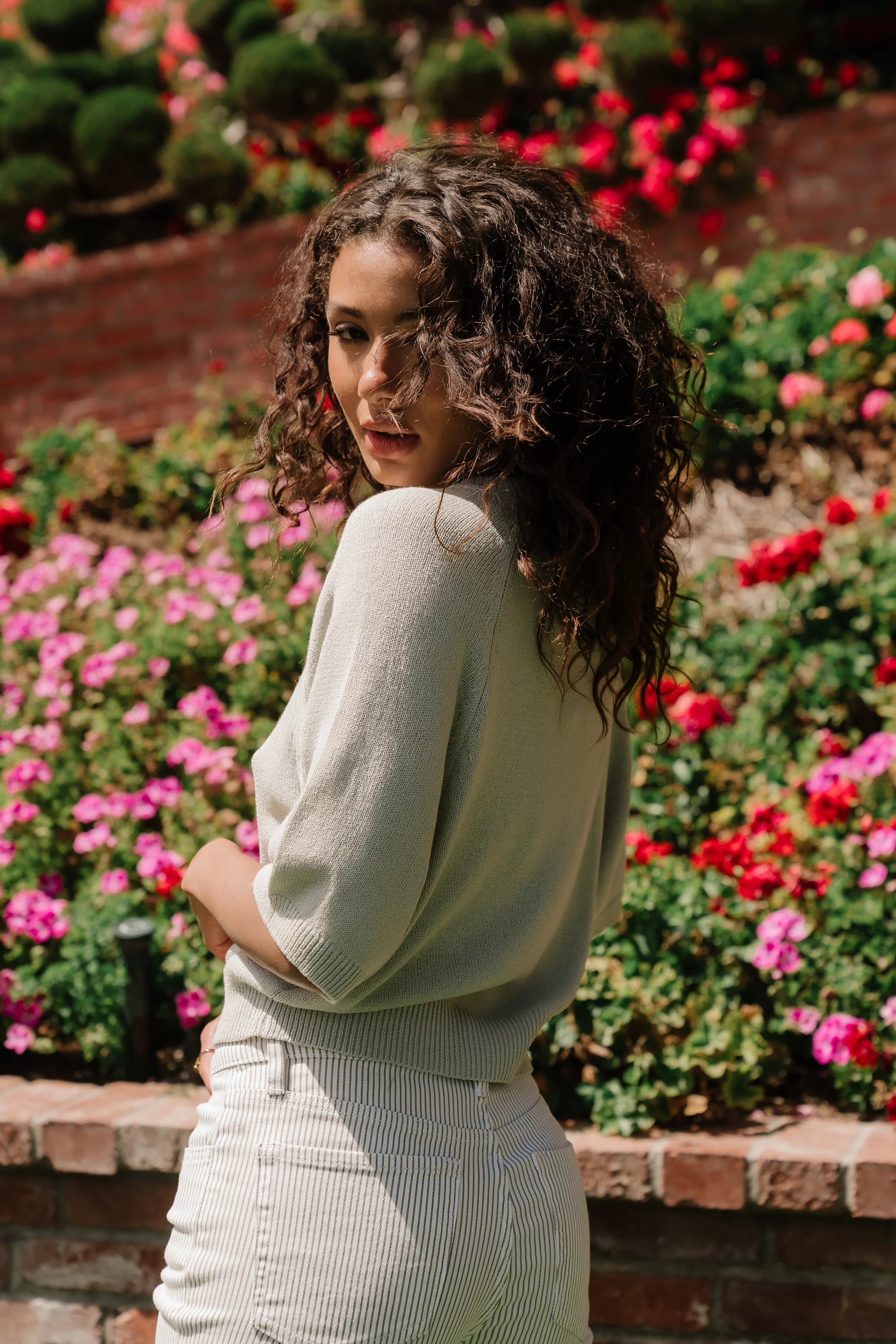Camille Oversized Sweater in Mint