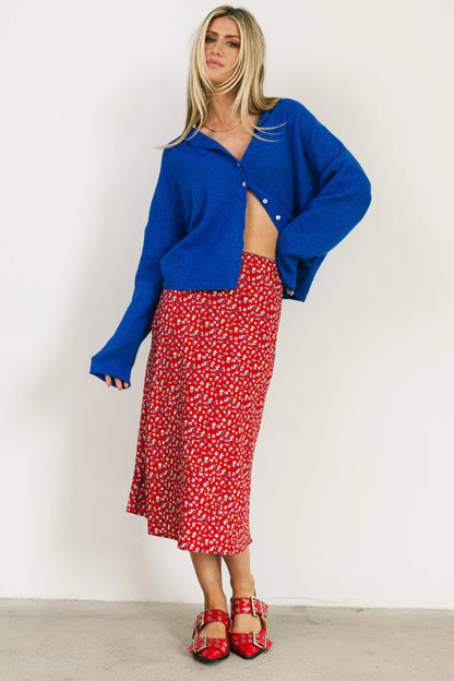 Susan Floral Midi Skirt