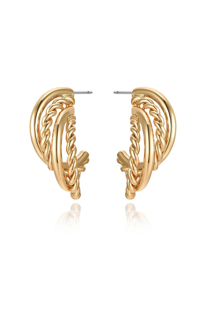 Twists and Turns Hoop Earrings