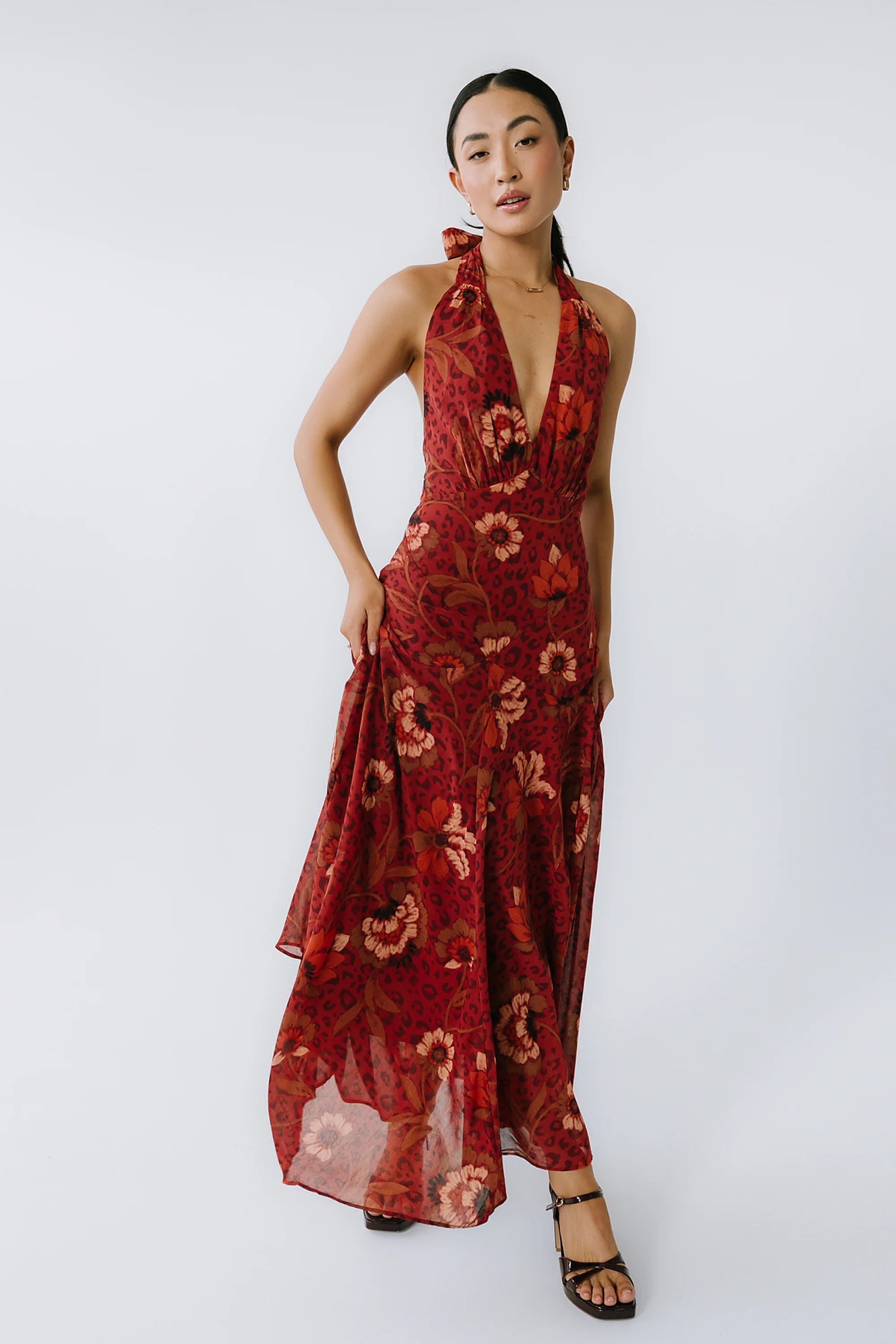 Tracey Halter Maxi Dress