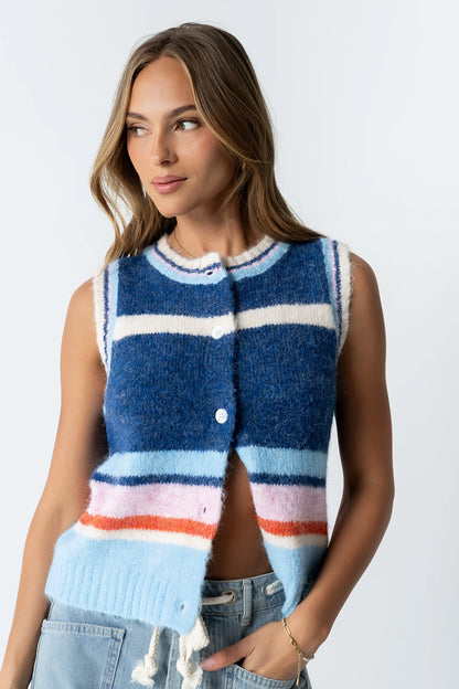 Roxie Striped Sweater Vest