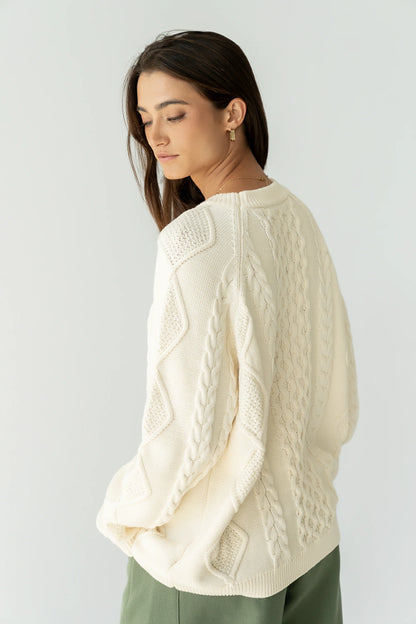 Toni Cable Knit Sweater FINAL SALE