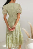 Rowan Lace Dress in Sage FINAL SALE
