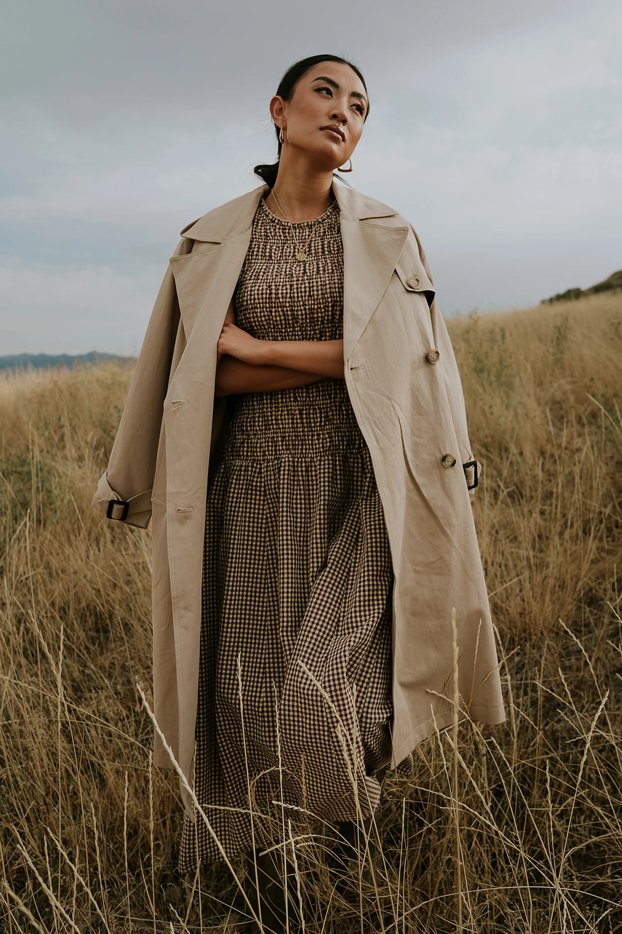 Rachel Trench Coat in Tan FINAL SALE