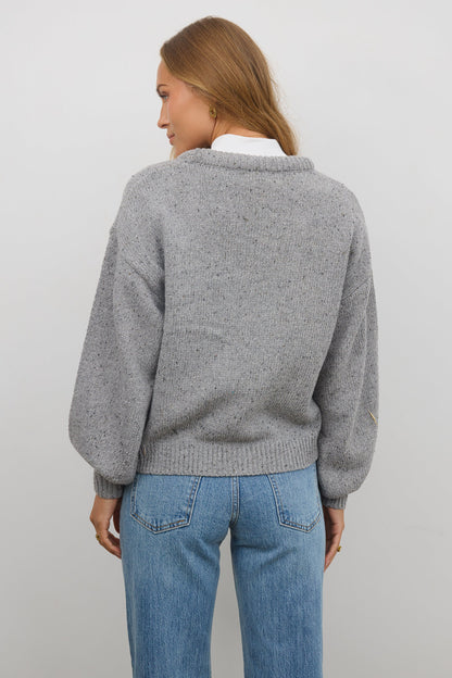 Fern Relaxed Sweater in Grey FINAL SALE