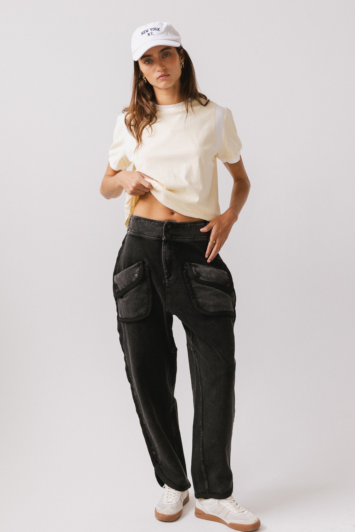 Emma Contrast Top in Yellow FINAL SALE