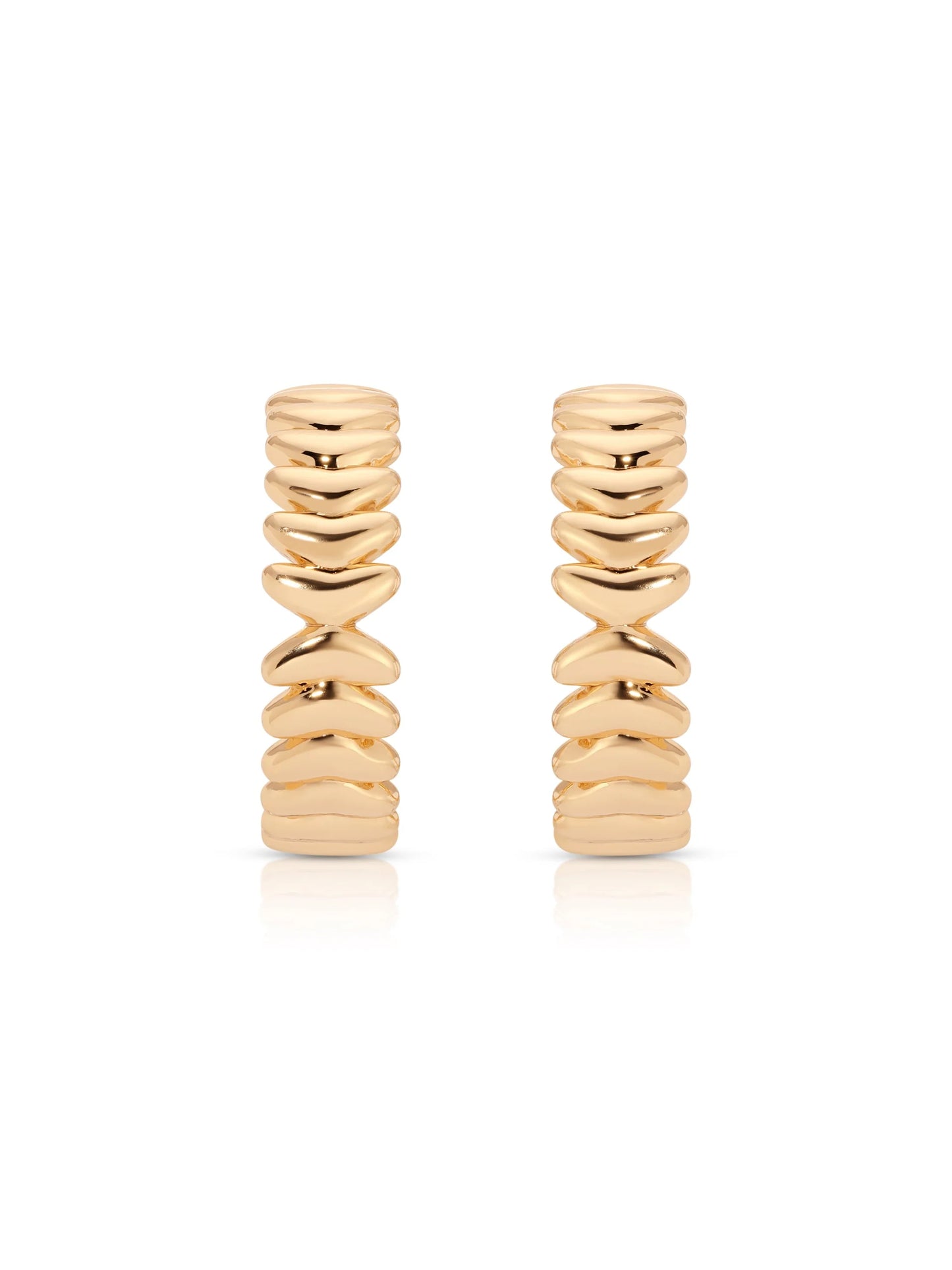 Medium Metal Moderna Hoops