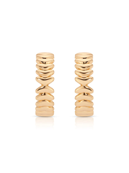 Medium Metal Moderna Hoops