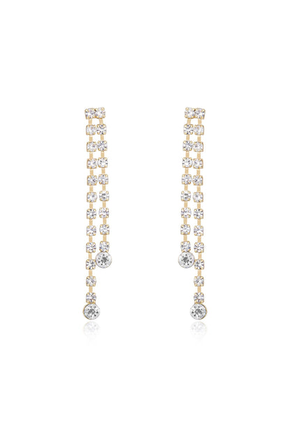 Crystal Sun Shower Dangle Earrings