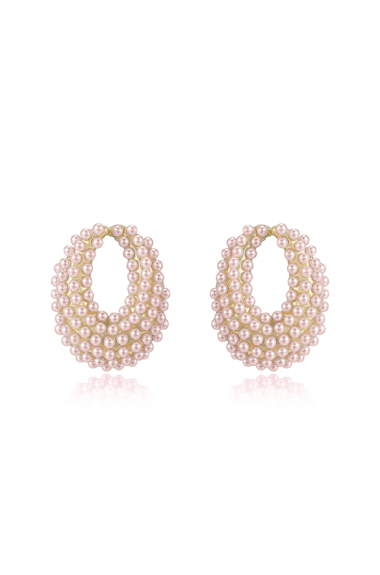 Classic Pearl Cluster Stud Earrings
