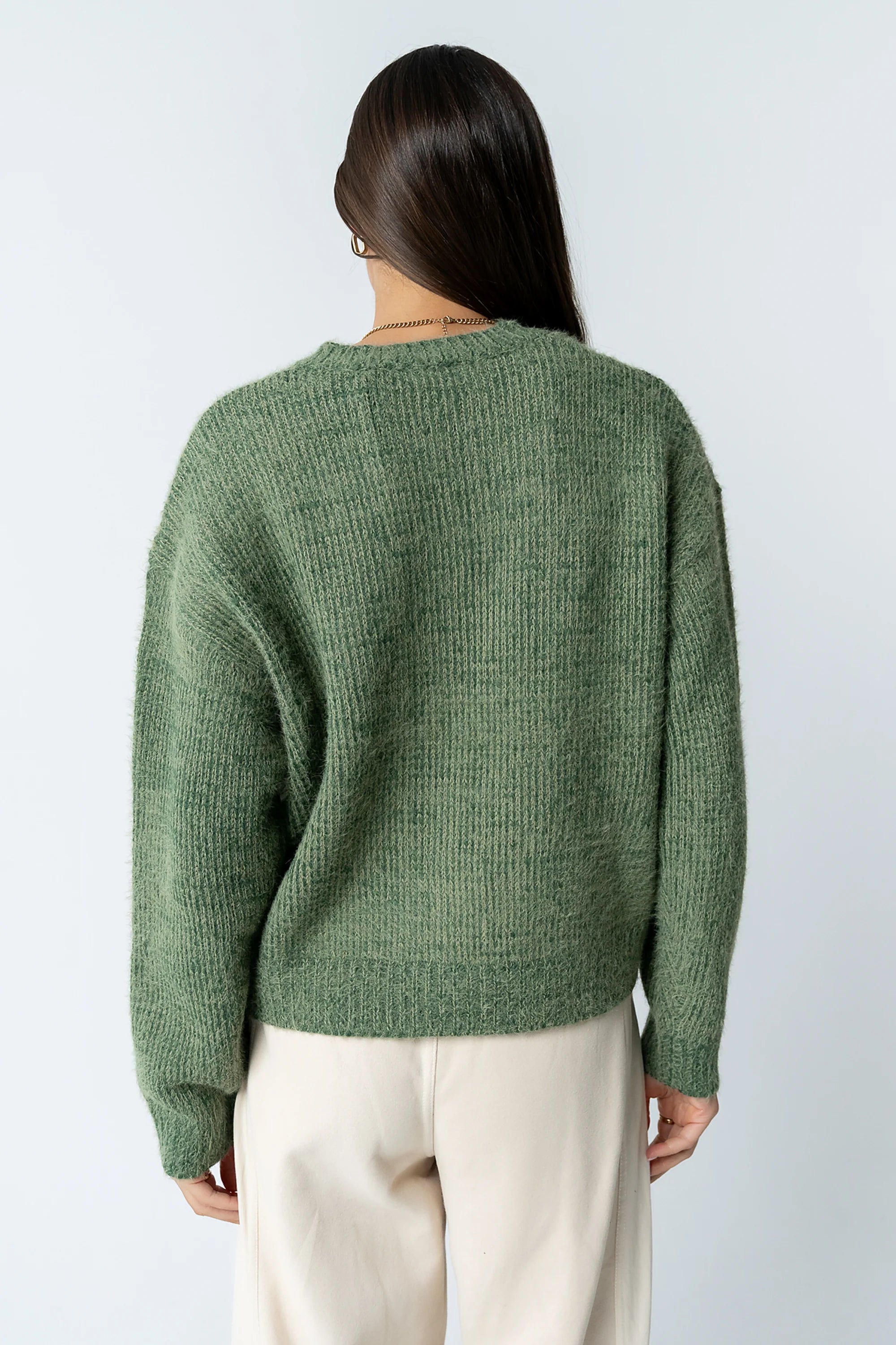 Russel Oversized Sweater in Green
