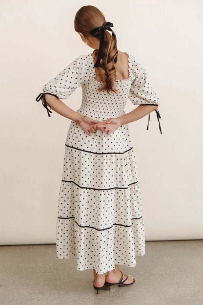 Hunter Smocked Polka Dot Dress FINAL SALE
