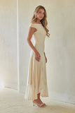 Raquel Mesh Ruffle Maxi Dress