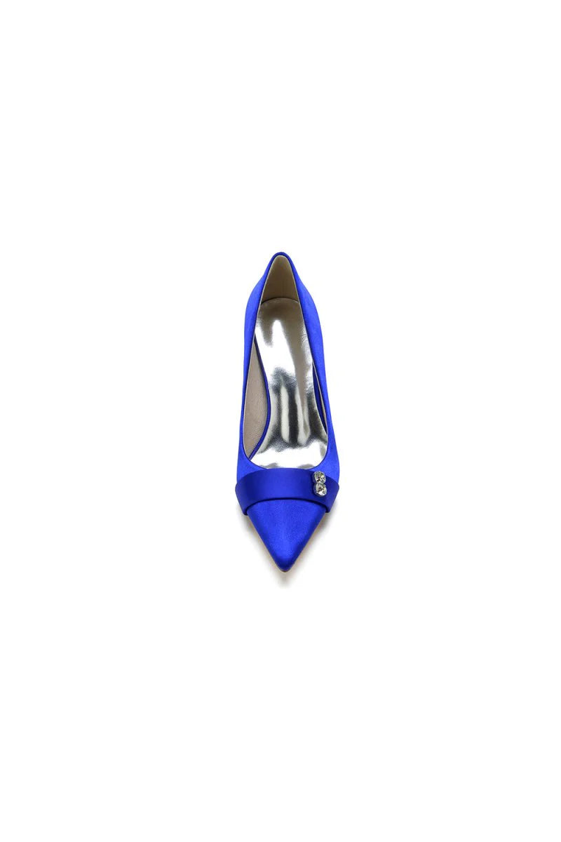Pointed Toe Crystal High Heels Party Shoes