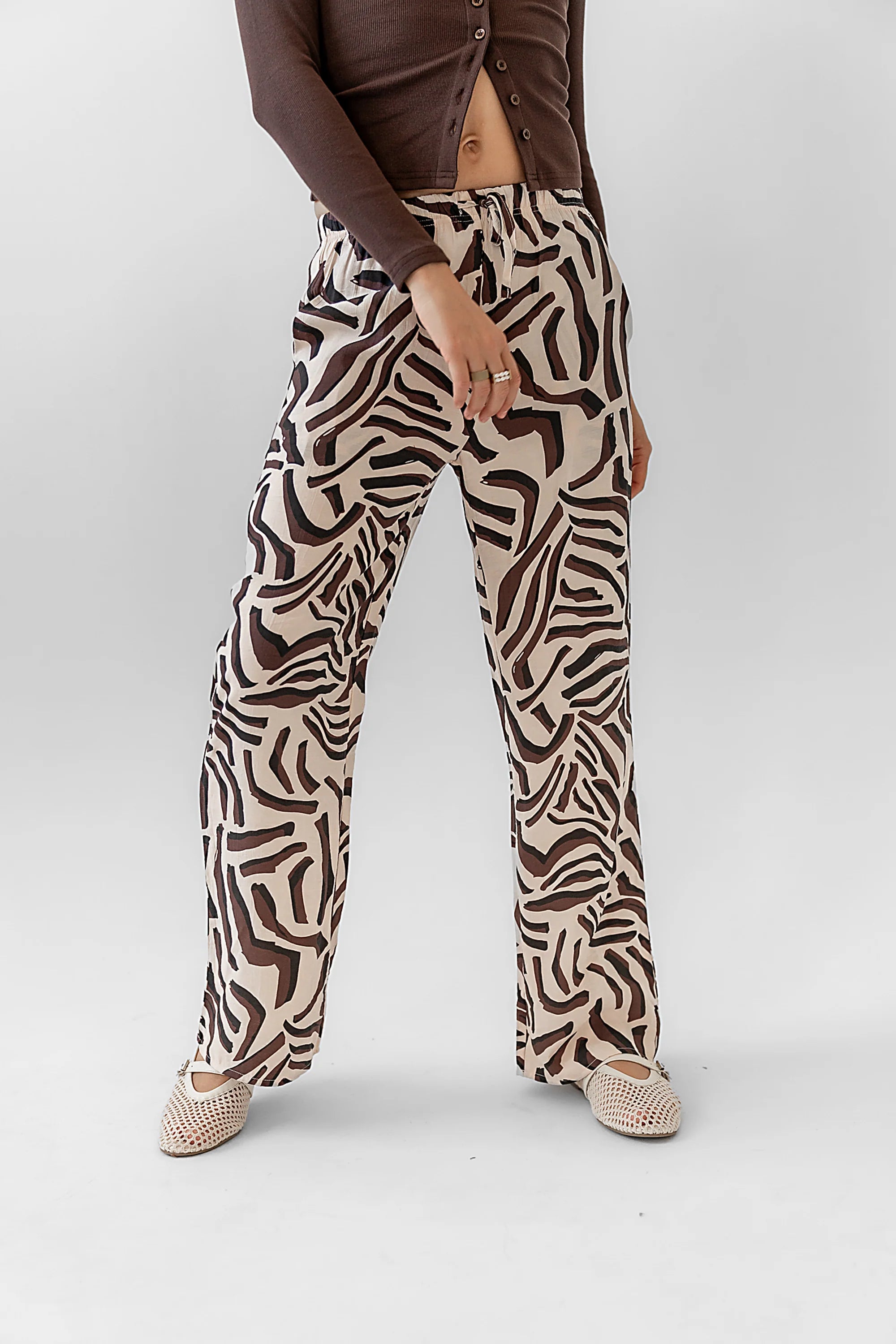 Zion Abstract Wide Leg Pants