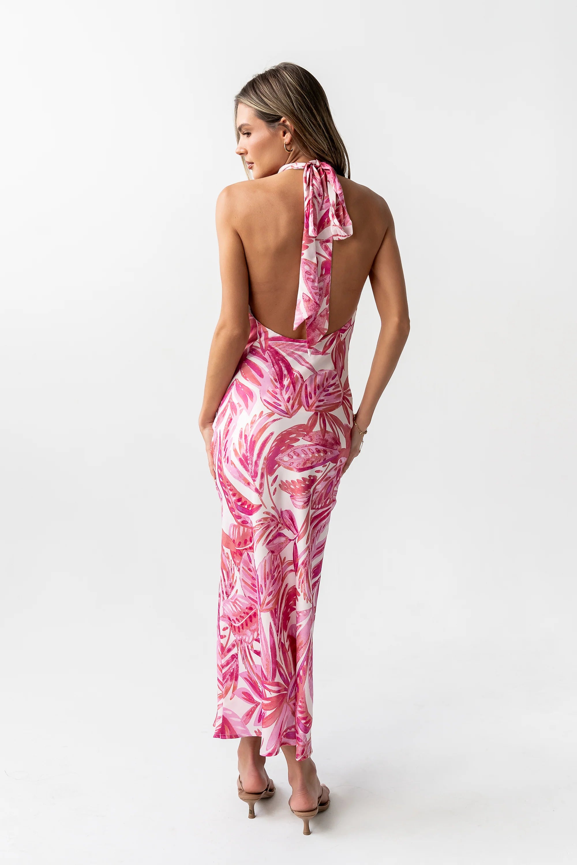 Lacy Halter Maxi Dress