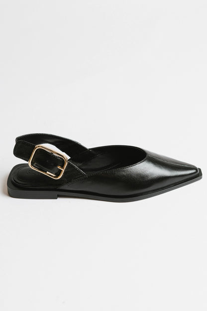 Steve Madden Shay Slingback Flats in Black