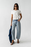 Kessie Rhinestone Barrel Jeans