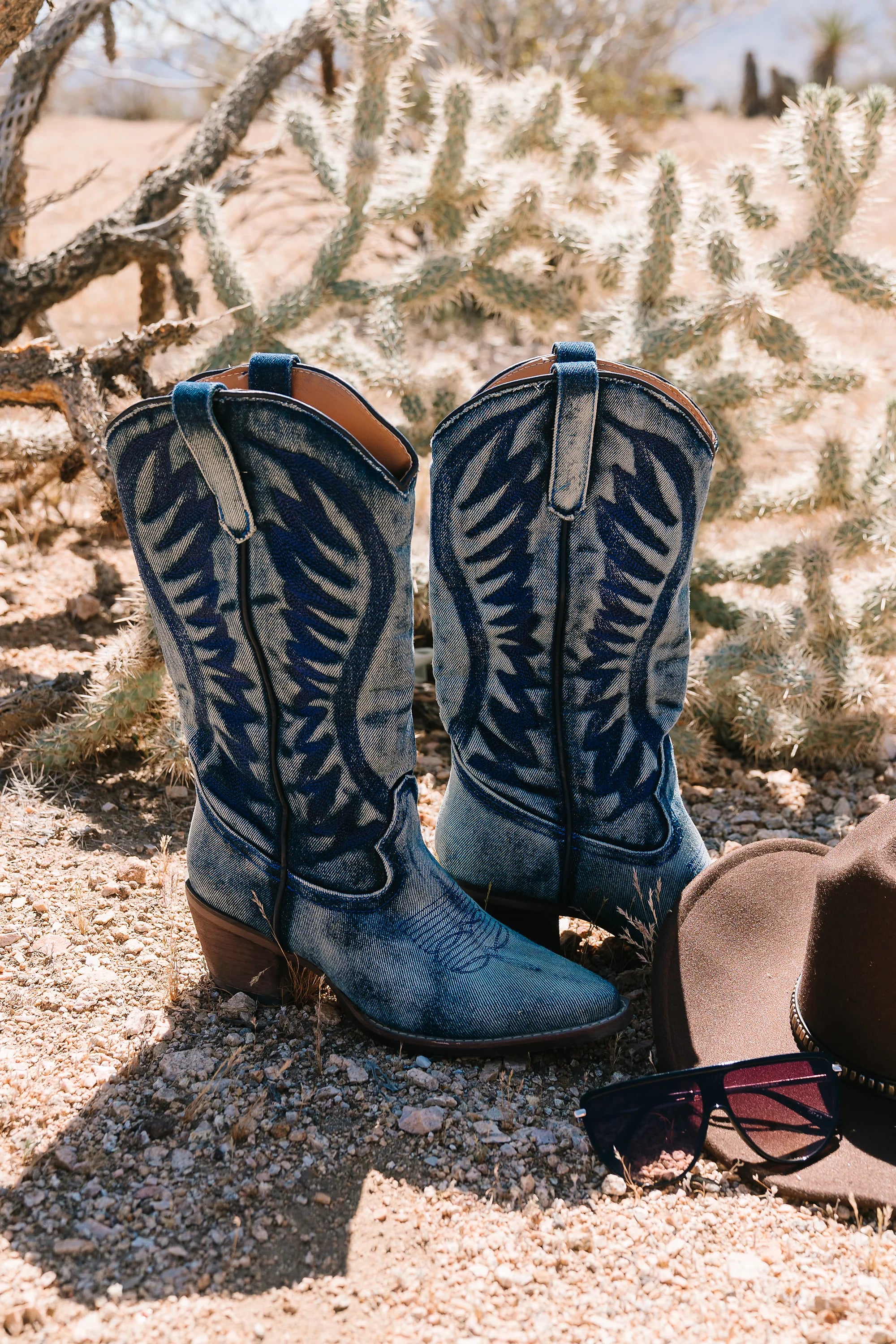 Steve Madden Albany Boots in Denim