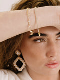 Crystal Droplet Chain Bracelet Set