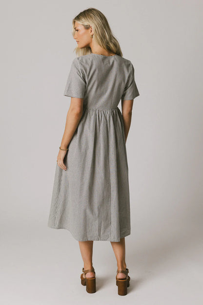 Narla Striped Maxi Dress in Navy FINAL SALE