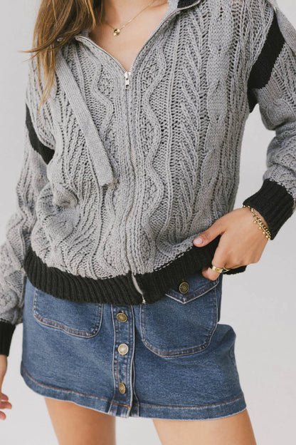 Giselle Zip Up Sweater FINAL SALE