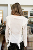 Renae Sheer Ruffle Blouse FINAL SALE