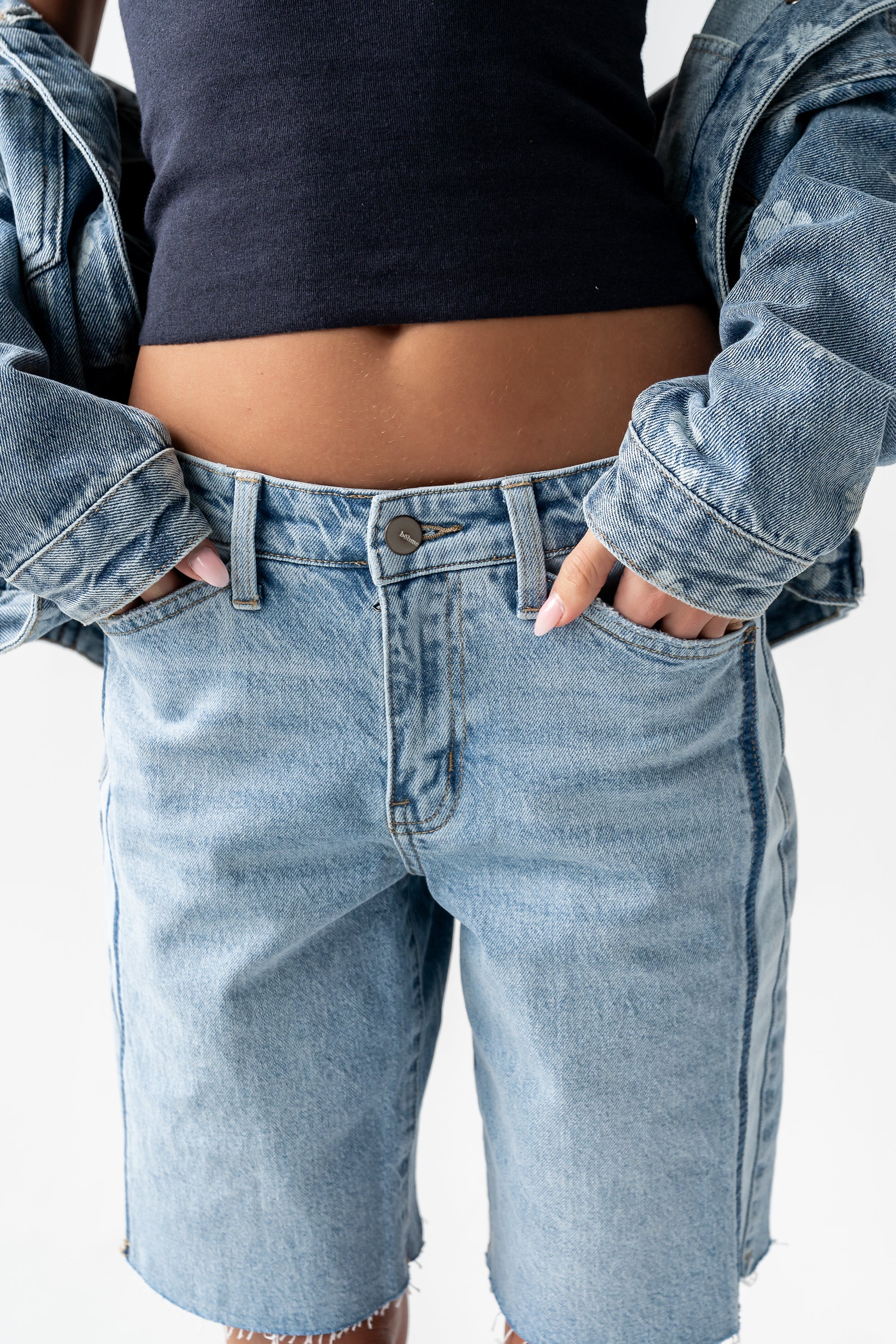 Dylan Two Toned Bermuda Shorts