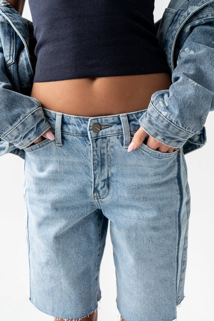 Dylan Two Toned Bermuda Shorts