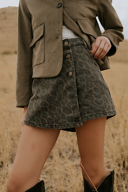 Luka Leopard Mini Skort FINAL SALE