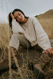 Nala Plaid Barrel Jeans FINAL SALE