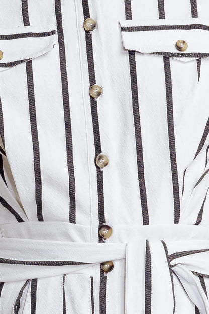 LEXINGTON STRIPE MIDI DRESS