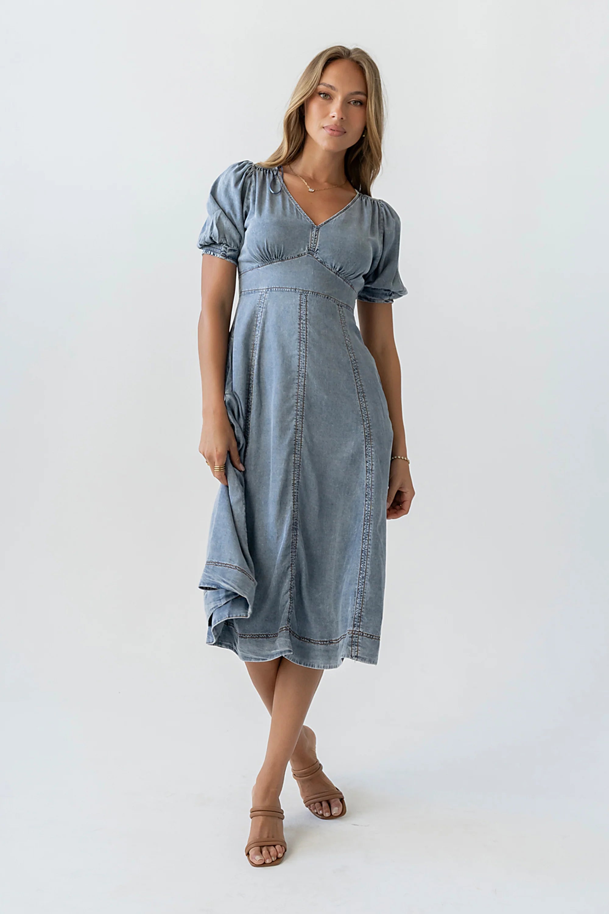 Andie Denim Midi Dress