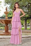 Miriam Tiered Maxi Dress Mauve