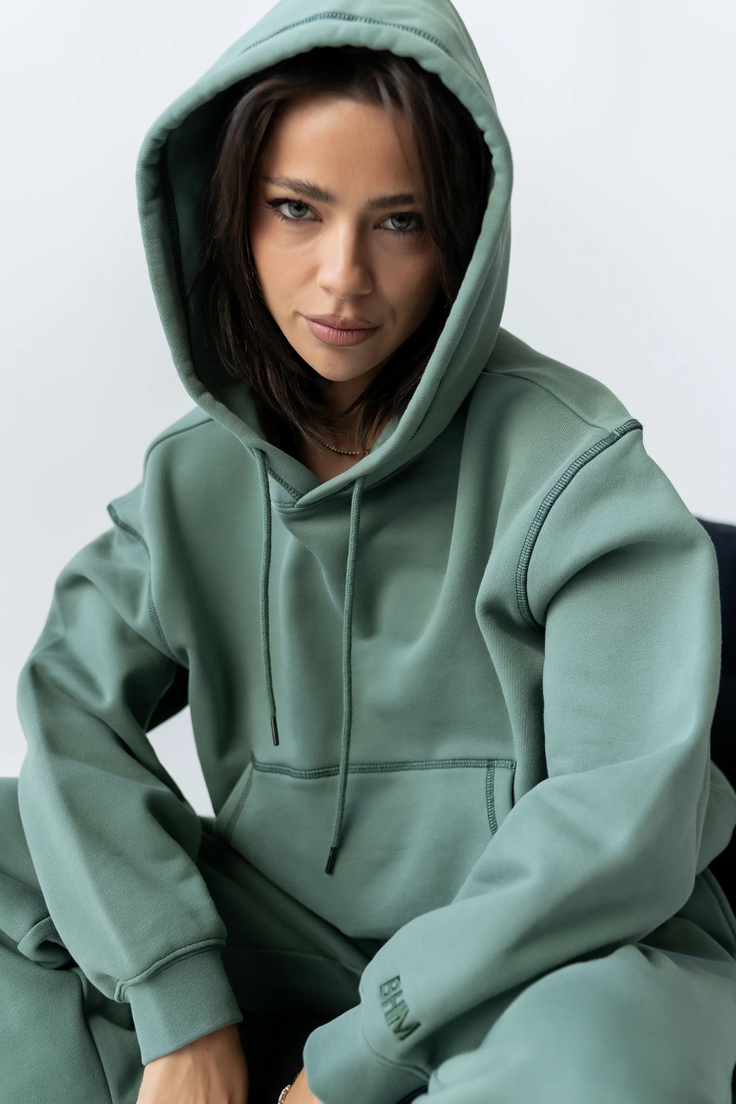 Mozie Contrast Sweatshirt in Teal