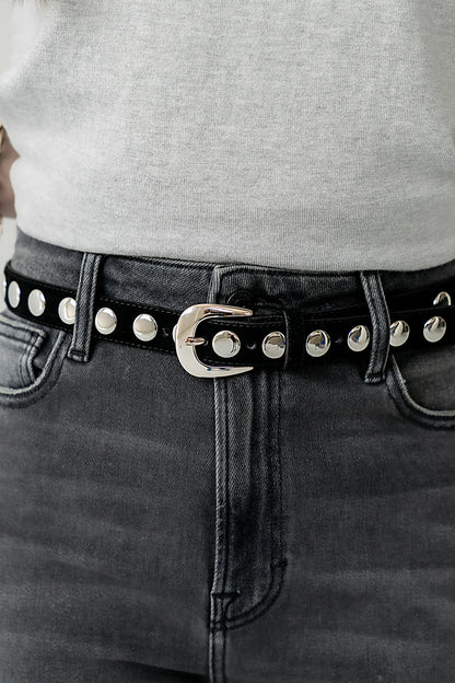 Lilah Studded Belt in Black