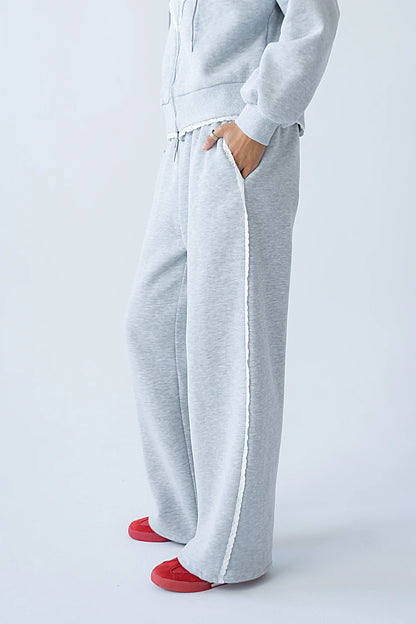Sydney Lace Trim Sweatpants