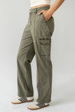 Gracie Straight Leg Pants in Olive FINAL SALE